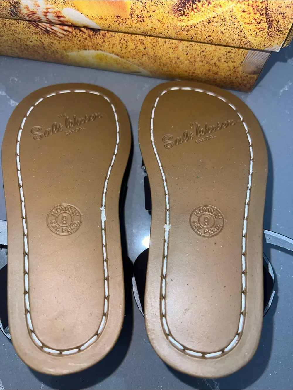 AUTH NIB Salt Water the Original Sandal Toddler Little Kids BROWN